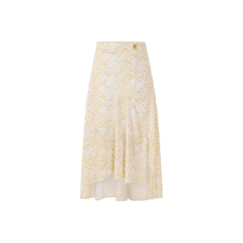 KARL LAGERFELD SS24 Повседневный Длинный Юбка Женские Желтый