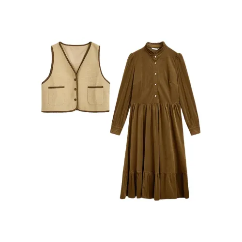 ZIHAN Кофе Женские Комплекты с юбкой