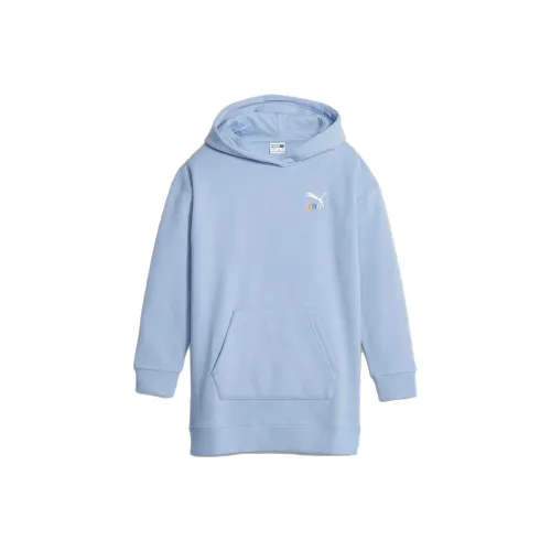 PUMA CLASSICS Детская одежда CLASSICS Sweater Weather Big Детский Толстовка Hoodie Детский Синий