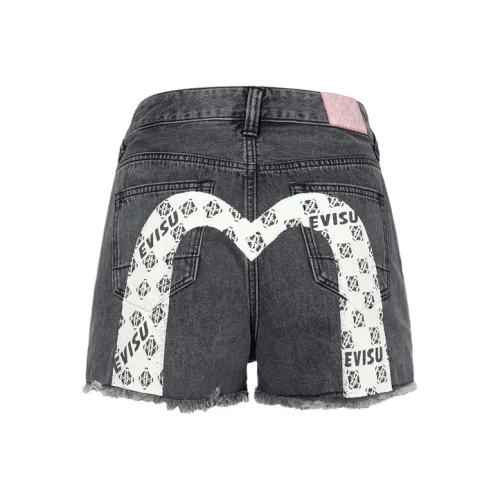 EVISU Джинсовые шорты Женские Деним Черный