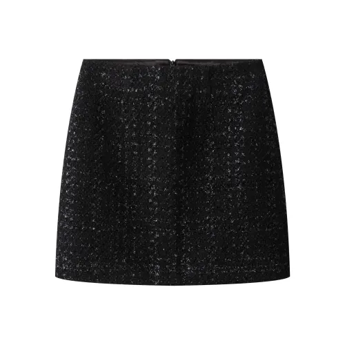 MOSIIMORII Повседневные короткие юбки Женские Colorful Черный