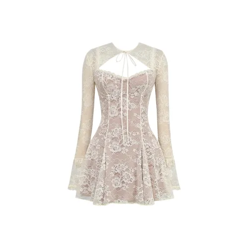 HOUSE OF CB Alice Комплект с юбкой Женские Крем Крем