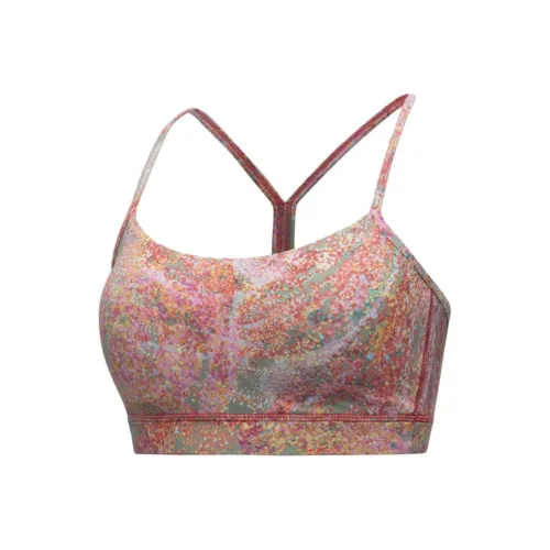 lululemon FlowY Спортивное белье Женское Прозрачное Цветочное Смешанный цвет