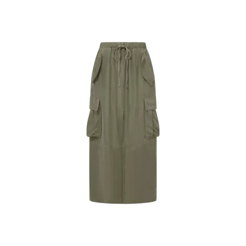 d'zzit Повседневные короткие юбки Женские Темно-зеленый