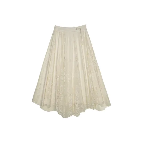 ROSESTUDIOBYGUOPEI Повседневный Длинный Юбка Женские