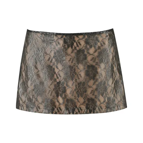 I.AM.GIA Brigitte Lace Юбка Повседневная Короткая Юбка Женская Коричневая