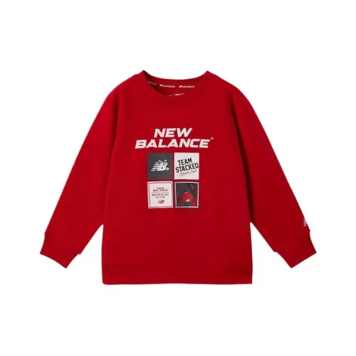 New Balance совместный бренд Толстовка Красная для детей 3-7 лет