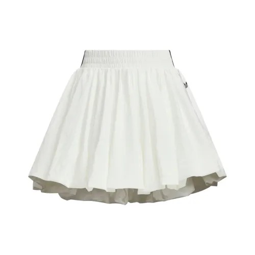 Adidas Originals BUBBLE Юбка Повседневная Короткая Юбка Женская Нефрит Белый