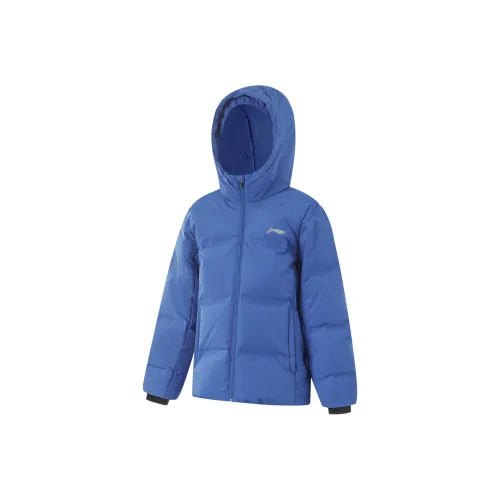 LINING YOUNG Пуховик Comprehensive Physical Fitness Кобальт Фиолетово-синий Подростки