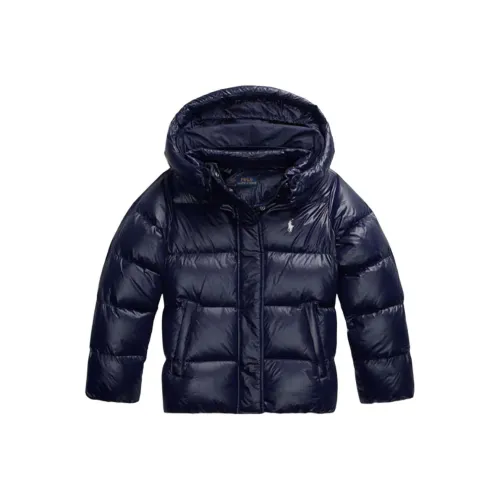 Polo Ralph Lauren Down Jacket FW24 Blue Kids