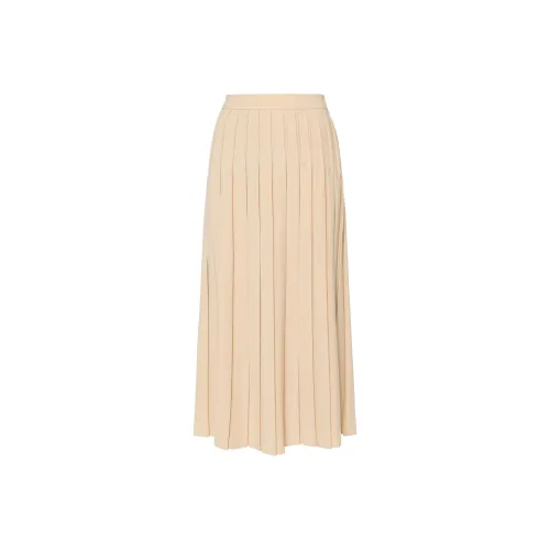MaxMara Повседневный Длинный Юбка Женская Миндально-Бежевый