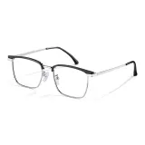 Яркий черный, серебряная оправа [31242-C3]