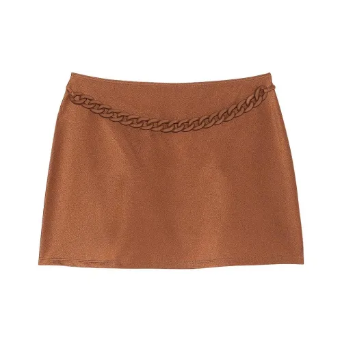 Victoria's Secret Цепочка Линк Мини COVER UP Юбка Платья и юбки для плавания Женские Карамель