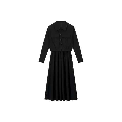 VIMLY Черный Женские Комплекты с Юбкой