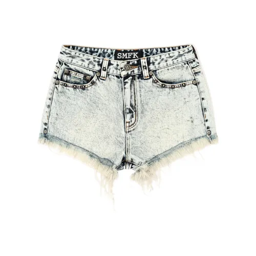 SMFK Белоснежные Женские Джинсовые Шорты