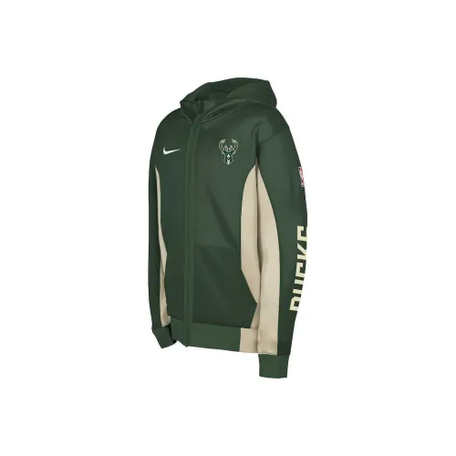 NBA Milwaukee Bucks Thermafle Толстовка Зеленая Детская