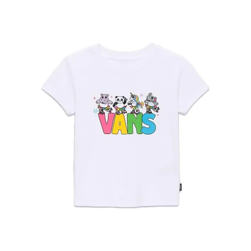 Vans Детская одежда Little DISCO Critters T-рубашка T-рубашка Детский Белый