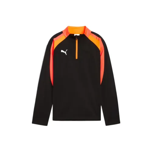 PUMA Куртка INDIVIDUALLIGA с капюшоном черная для подростков