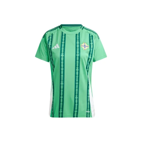 Adidas Northern Ireland 24 Дом Джерси Футбол Джерси Northern Ireland 24 Дом Женские Ярко-зеленый