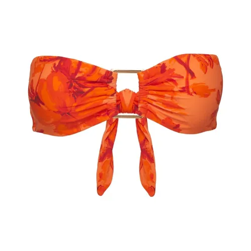 PRINCESS POLLY CALBIRA Бандо Бикини Топ Бикини Женские Оранжевый Цветочный