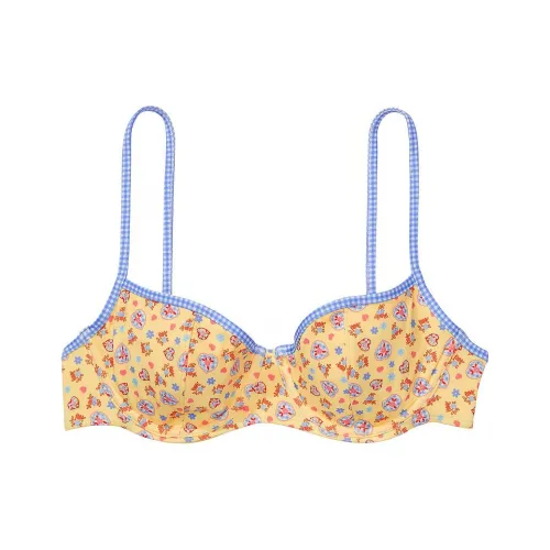 Victoria's Secret Розовый BY FRANKIES BIKINIS Курослеп Бикини Топ Hc Бикини Женские Желтый