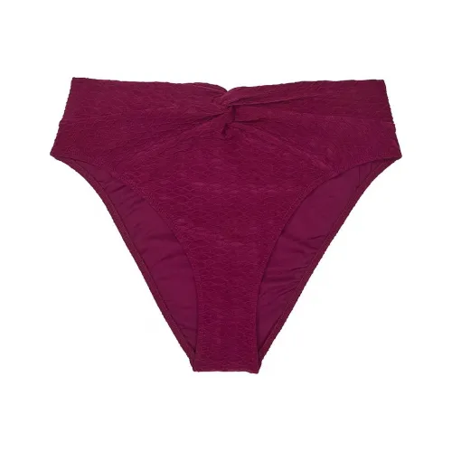 Victoria's Secret Розовый Mix Match Высокая Обхват талии Твист Cheeky Бикини Низ PR Плавки Женские Руж