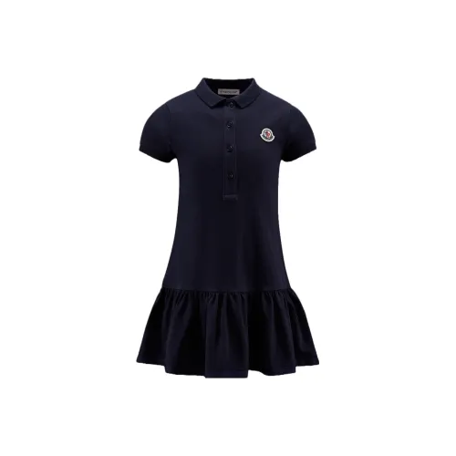 Moncler Темно-синий Kids Платья