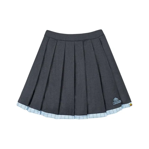 B.Duck Повседневные короткие юбки Женские Серый