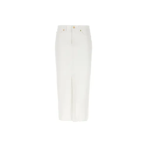 7 FOR Все MANKIND Повседневная Длинная Юбка Женская Белая