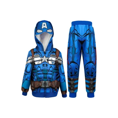 IKALI Повседневная спортивная одежда Captain America для детей в возрасте 3-7 лет