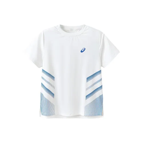 Asics SS24 T Shirt Натуральный Белый Подростки