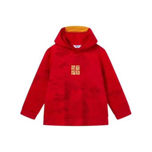 XTEP Толстовка Драгоценный камень Алмазно-красный для детей 3-7 лет