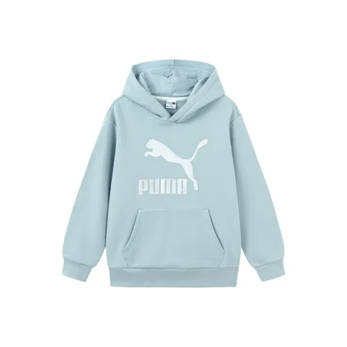 PUMA Sportstyle Series Джинсовый светло-голубой Kids Свитшоты