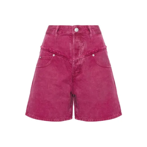 ISABEL MARANT Темно-розовые Женские Джинсовые Шорты