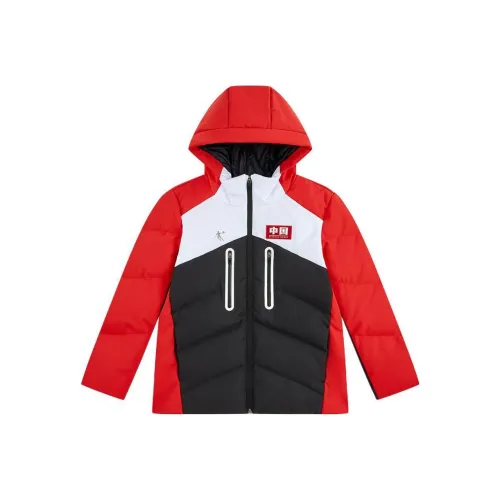QIAODAN Пуховик Enchanting Red для подростков