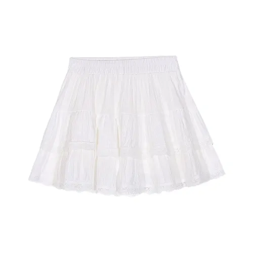 ERIRI Повседневные короткие юбки Женские Белые