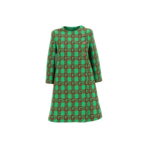 GUCCI Зеленый Kids Шерстяное пальто