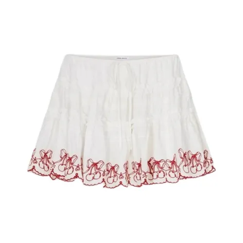 URBAN REVIVO Повседневные короткие юбки Женские Натуральный белый