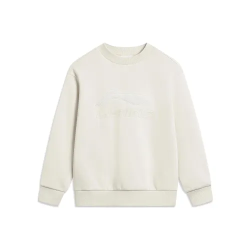 LINING YOUNG Свитшот Sports Life Collection Pearl White Детский