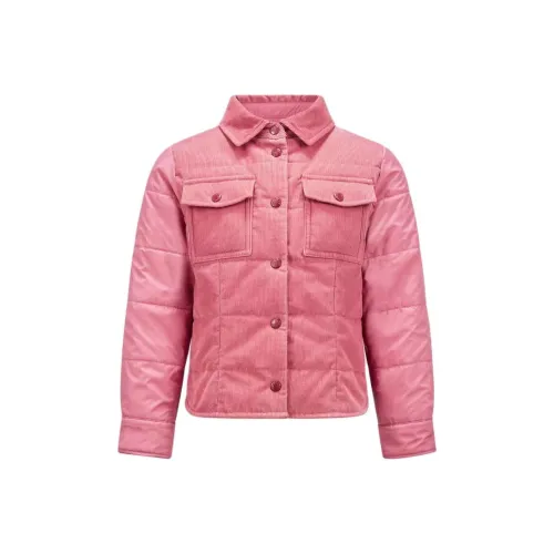 Moncler Детская одежда Утепленный Вельвет Рубашка Куртки и Пальто Розовый Детский