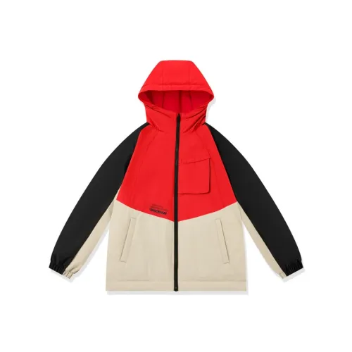 QIAODAN Пуховик Enchanting Red для подростков