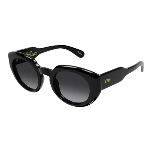 Chloe Ацетат OVAL SUNGLASSES Женские Черный