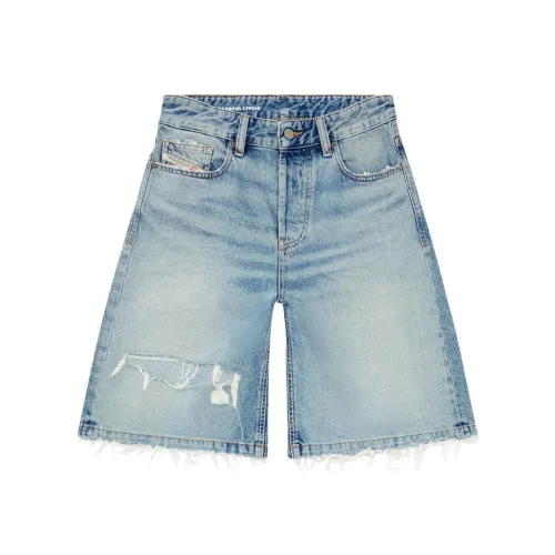 DIESEL SS24 Джинсовые шорты Женские Светло-синие