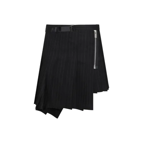 sacai Черная Женская Повседневная Короткая Юбка