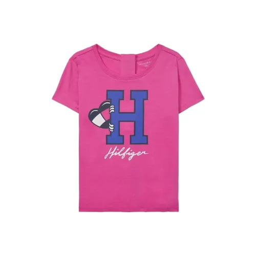 Tommy Hilfiger Детская одежда Seated Форма H T Рубашка Топы T Рубашка Детский Фиолетовый