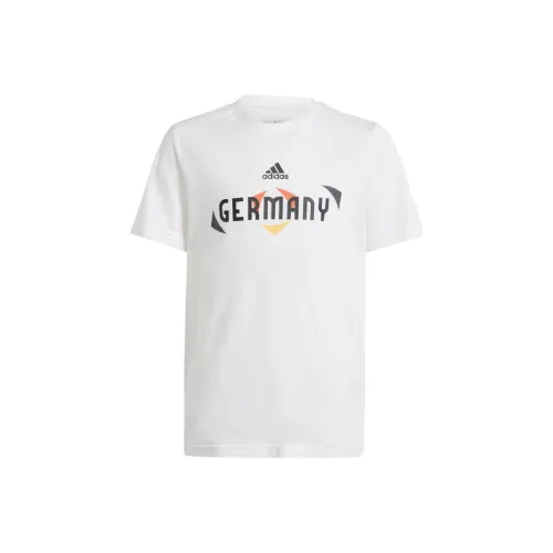 Adidas UEFA EURO24 Т-рубашка UEFA EURO24™ Германия Т-рубашка Белый Подростки