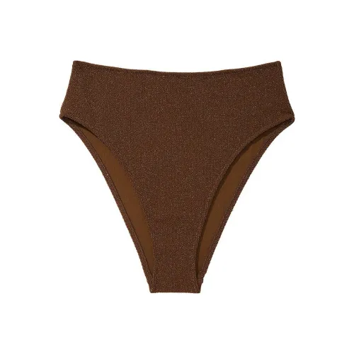 Victoria's Secret Розовый HIGH Обхват талии Cheeky Бикини Низ Ганаш Плавки Женские Ганаш