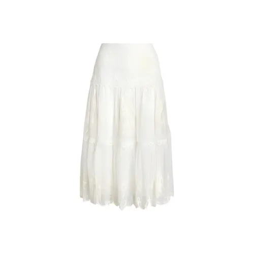 Polo Ralph Lauren SS24 Повседневный Длинный Юбка Женская Белая