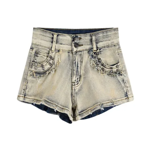 Garbege Синие Женские Джинсовые Шорты