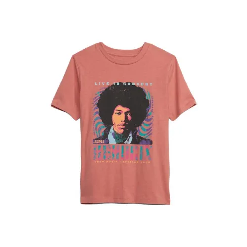GAP × JIMI Hendrix Co Branded SERIES Красная Детская Рубашка